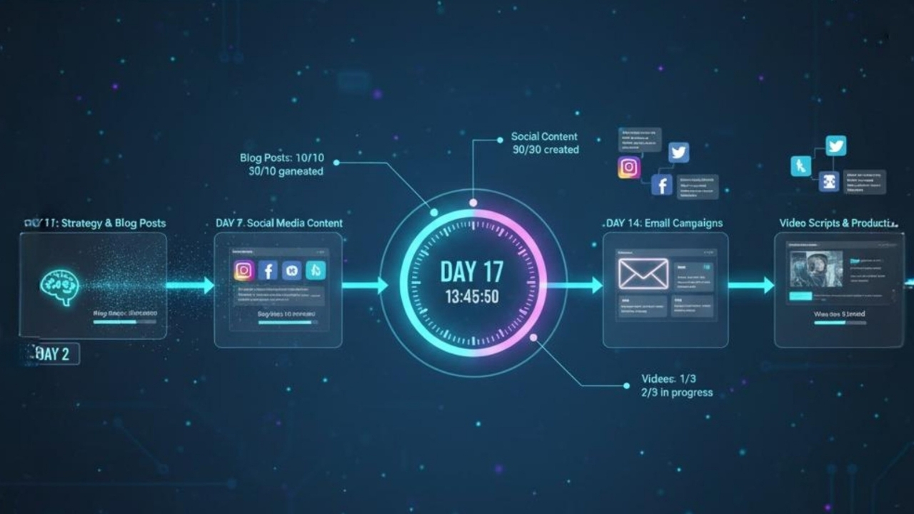 Case Study: 30 Days of Content with AI — Results & Lessons