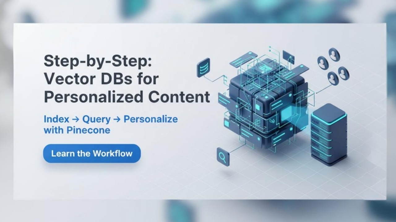 Step-by-Step: Use Vector Databases for Personalized Content (Tool: Pinecone)